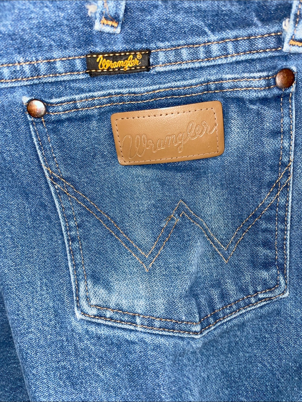 Wrangler 13MWZ Cowboy Cut Jeans 35x34 Vintage Western Ranch Denim - Picture 7 of 9